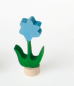 Preview: Stecker Blume blau